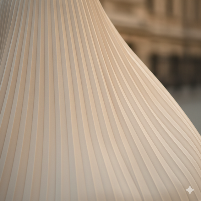 Cream Pleated Skirt - Image 3