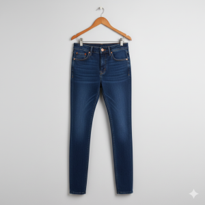 Dark Blue High-Rise Skinny Jeans